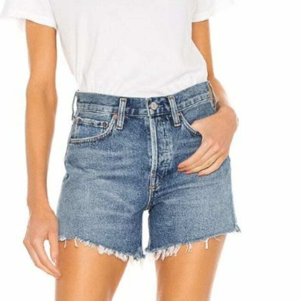 AGOLDE Parker Long Vintage Loose Short In Skywave 25